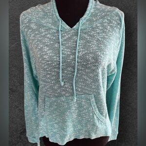 Sociology Blue Boxy Hoodie Relaxed Fit